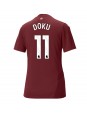 Manchester City Jeremy Doku #11 Ausweichtrikot für Frauen 2024-25 Kurzarm